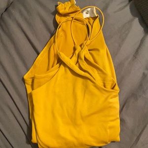 Yellow bodysuit